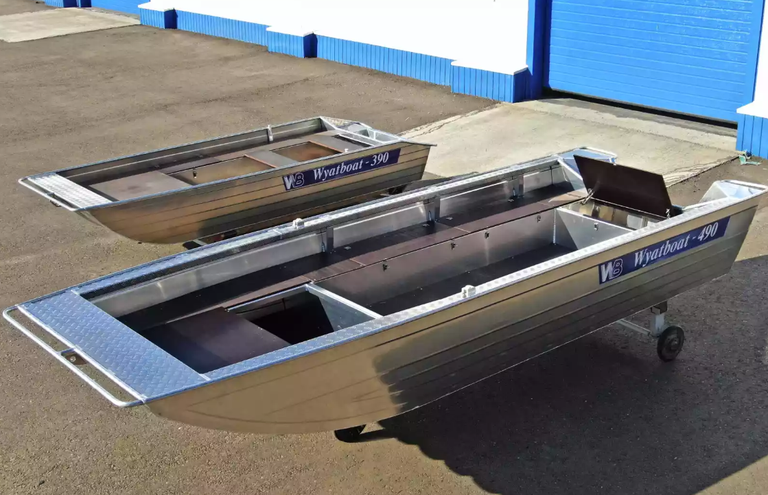 Алюминиевая лодка Wyatboat-490 Jonboat в Майкопе