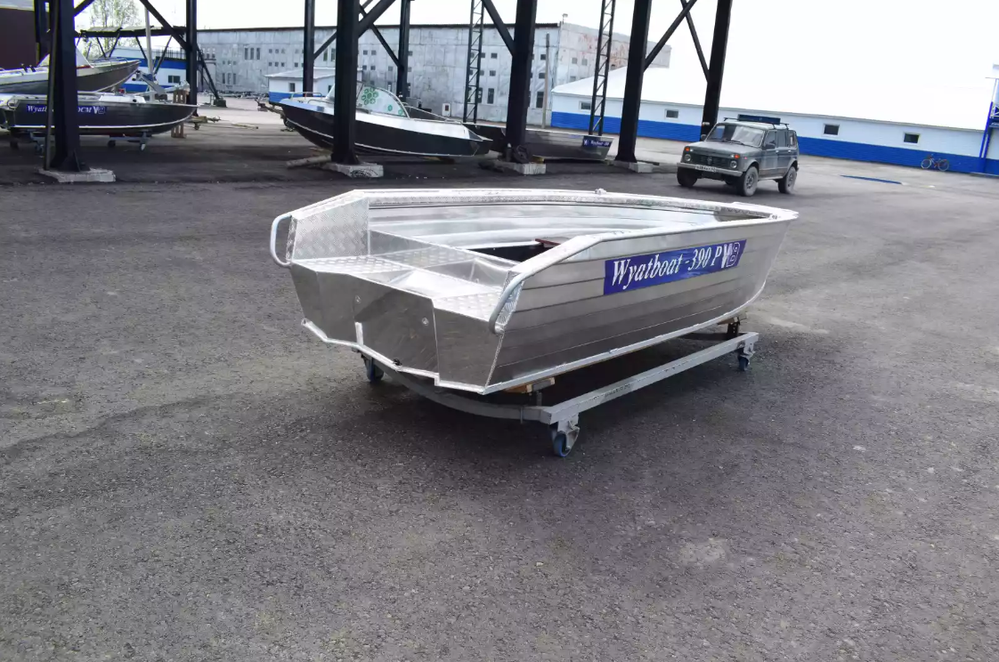 Алюминиевая лодка Wyatboat-390Р Увеличенный борт в Майкопе