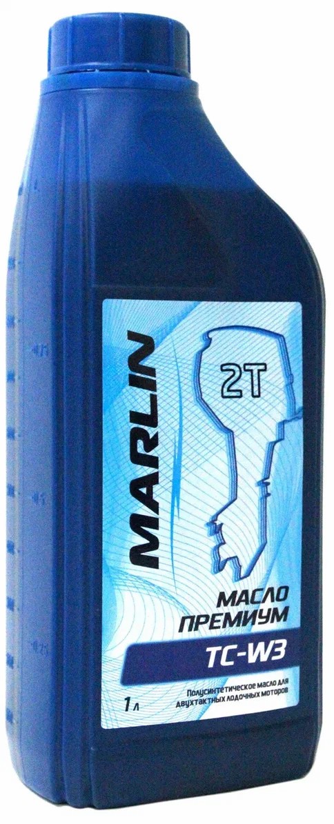 МАСЛО ПОЛУСИНТЕТИЧЕСКОЕ MARLIN ПРЕМИУМ 2Т, TC-W3, 1 ЛИТР в Майкопе