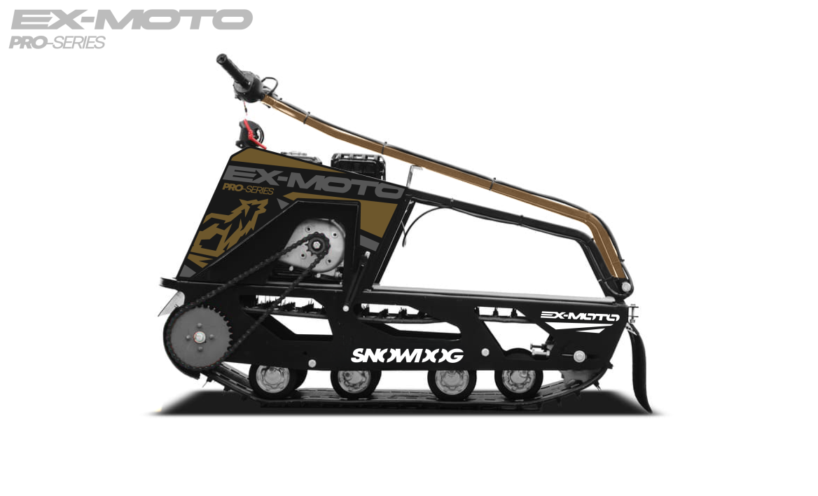 Мотобуксировщик EX-MOTO SNOWDOG S380 8л.с. в Майкопе