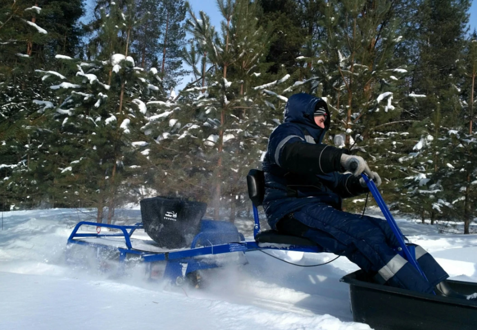 Мотобуксировщик толкач Альбатрос-XL8 с модулем. С фарой, склизы в Майкопе