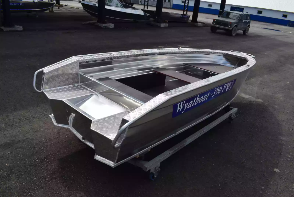Алюминиевая лодка Wyatboat-390Р Увеличенный борт в Майкопе