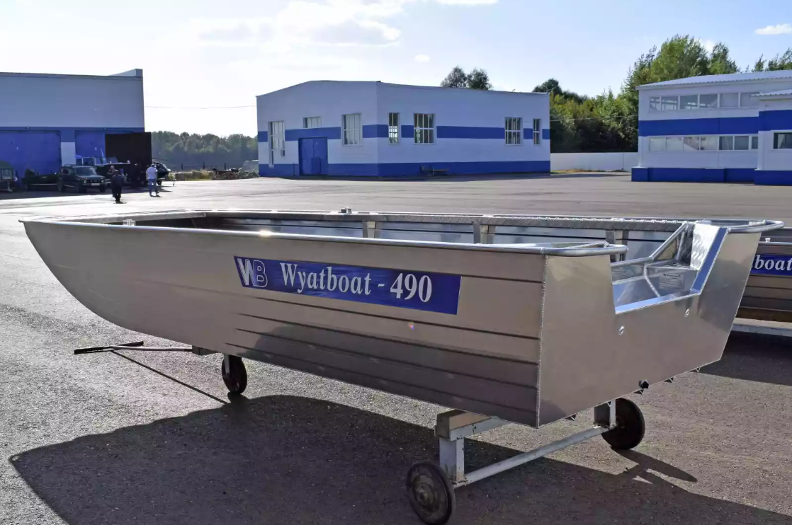 Алюминиевая лодка Wyatboat-490 Jonboat в Майкопе