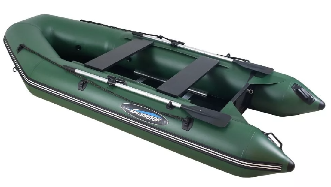 МОТОРНО-ГРЕБНАЯ ЛОДКА ПВХ GLADIATOR А 340 ТК С ФАНЕРНЫМ ПОЛОМ в Майкопе