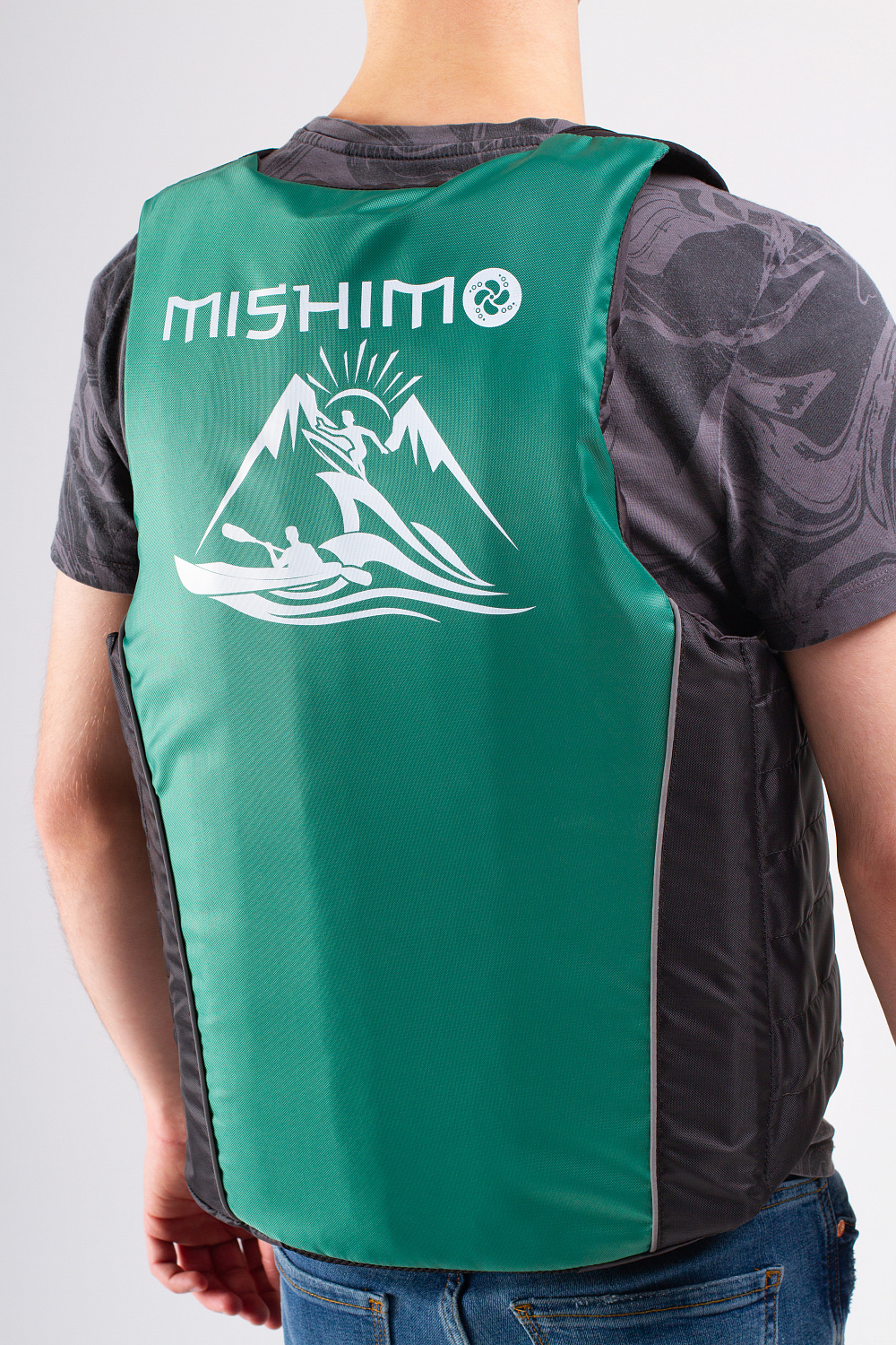 Жилет спасательный MISHIMO PRO Премиум качества Черно-зеленый в Майкопе