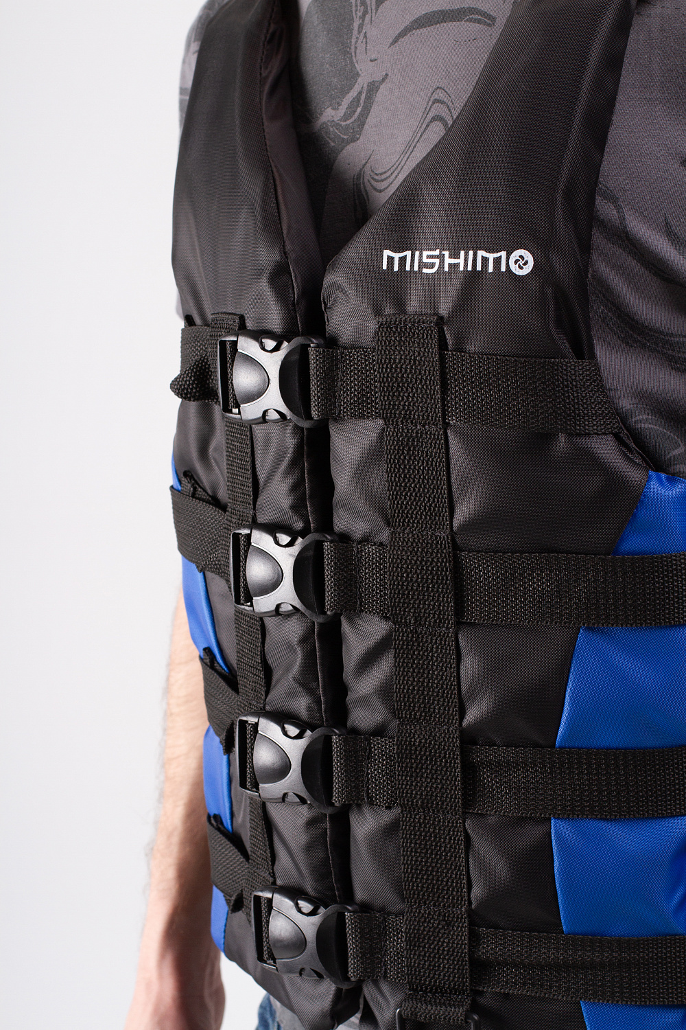 Жилет спасательный MISHIMO PRO Премиум качества Черно-синий в Майкопе