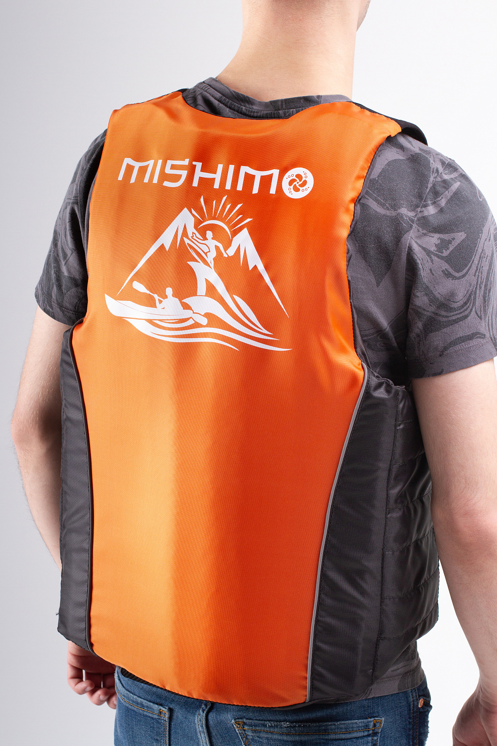 Жилет спасательный MISHIMO PRO Премиум качества Черно-оранжевый в Майкопе